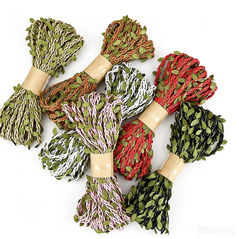 10M Multicolor Green Leaf Braided Wax Rope, Forest Series Simulated Vine Rope for Environment Decor Party DIY Craft Projects
10M Multicolor Green Leaf Braided Wax Rope, Forest Series Simulated Vine Rope for Environment Decor Party DIY Craft Projects