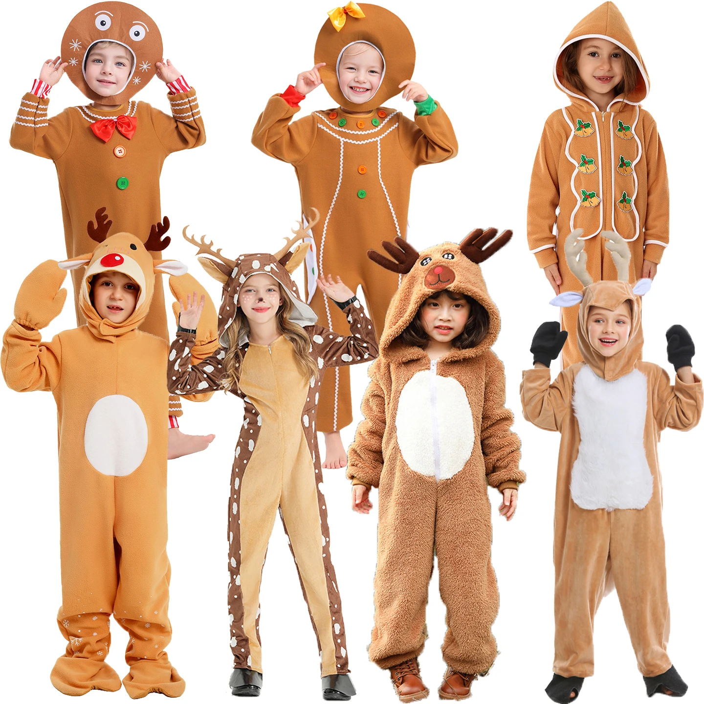 Christmas Halloween COS Deer Gingerbread Man Christmas Elf Gift Box Green Christmas Children's Performance Costume
Christmas Halloween COS Deer Gingerbread Man Christmas Elf Gift Box Green Christmas Children's Performance Costume