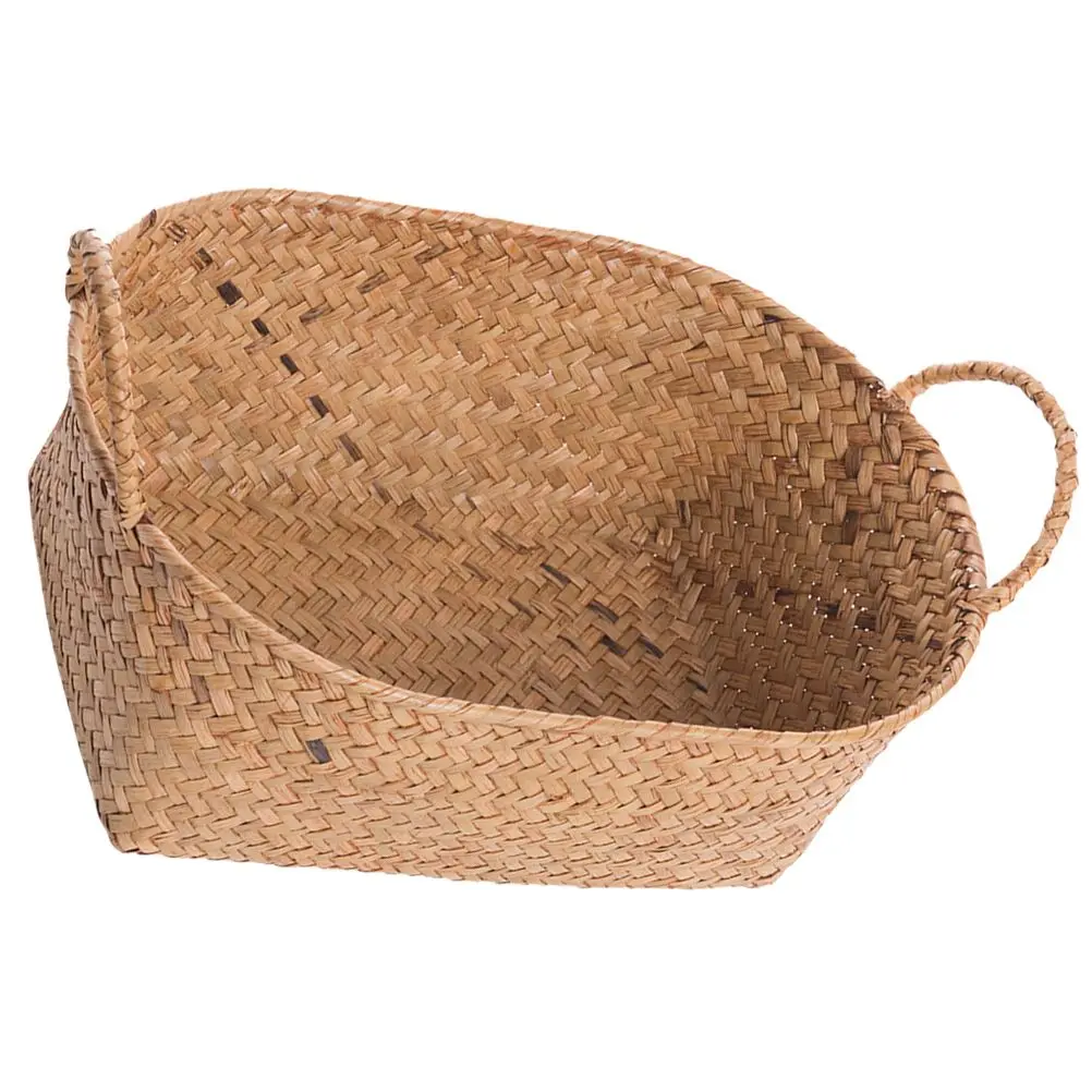 Woven Storage Basket Retro Pastoral Handheld Seagrass Desk ganizer Home Decor Farmhouse Container Dry Flowers Arrangements
Woven Storage Basket Retro Pastoral Handheld Seagrass Desk ganizer Home Decor Farmhouse Container Dry Flowers Arrangements