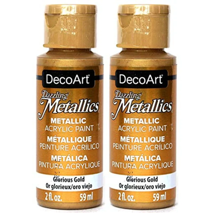 Dazzling Metallics Acrylic Paint 2oz-Glorious Gold
Dazzling Metallics Acrylic Paint 2oz-Glorious Gold