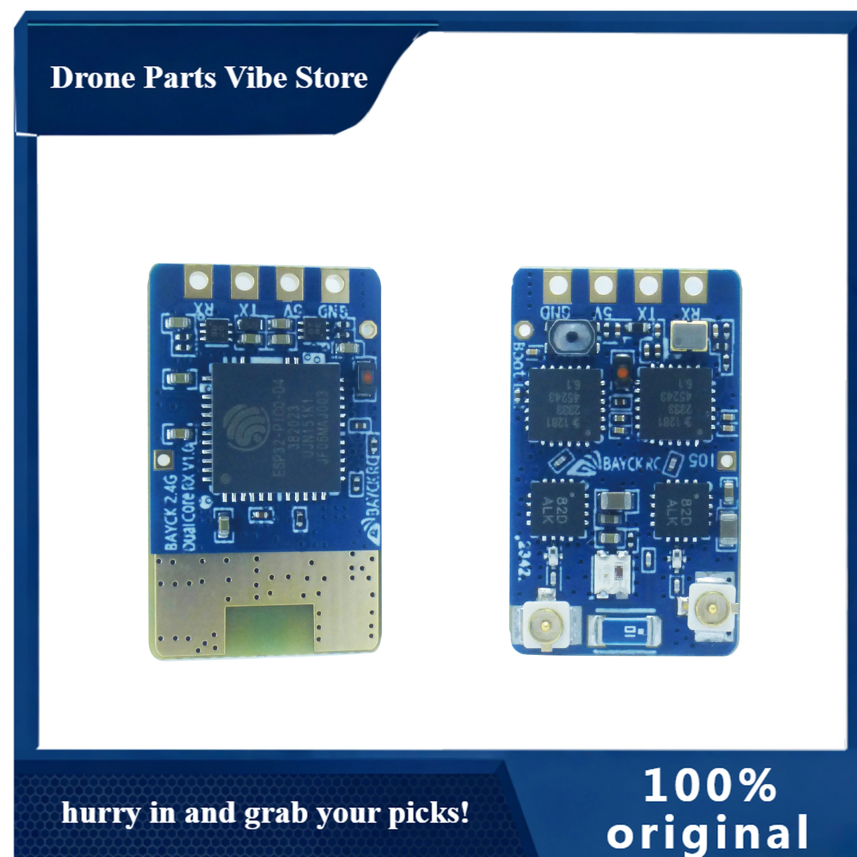 Приемник APBAYCK 2.4G Dual Core TCXO RX ELRS ExpressLRS с T-образной антенной, поддержка обновления по Wi-Fi для гоночных дронов с большим радиусом действия
Приемник APBAYCK 2.4G Dual Core TCXO RX ELRS ExpressLRS с T-образной антенной, поддержка обновления по Wi-Fi для гоночных дронов с большим радиусом действия