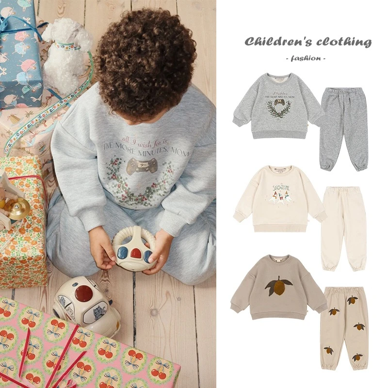 Fashion Boy Sweatshirts 2-piece Set KS Autumn/winter Fleece Baby Boy Hoodie Pullover Girl Sports Shirt Children's Clothing
Fashion Boy Sweatshirts 2-piece Set KS Autumn/winter Fleece Baby Boy Hoodie Pullover Girl Sports Shirt Children's Clothing