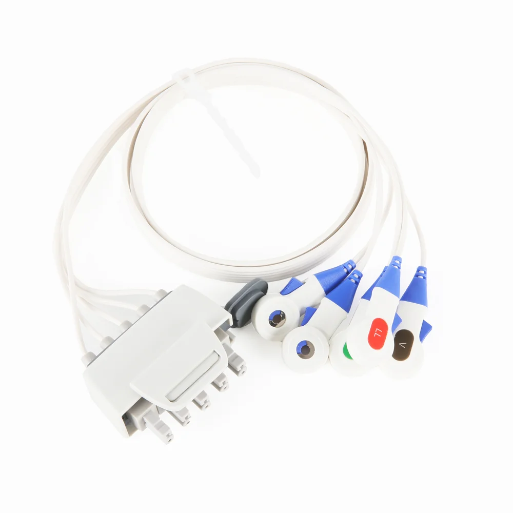 Compatible for Disposable Leadwire Cable 5 Leads AHA with Snap Connector for Hospital Use
Compatible for Disposable Leadwire Cable 5 Leads AHA with Snap Connector for Hospital Use