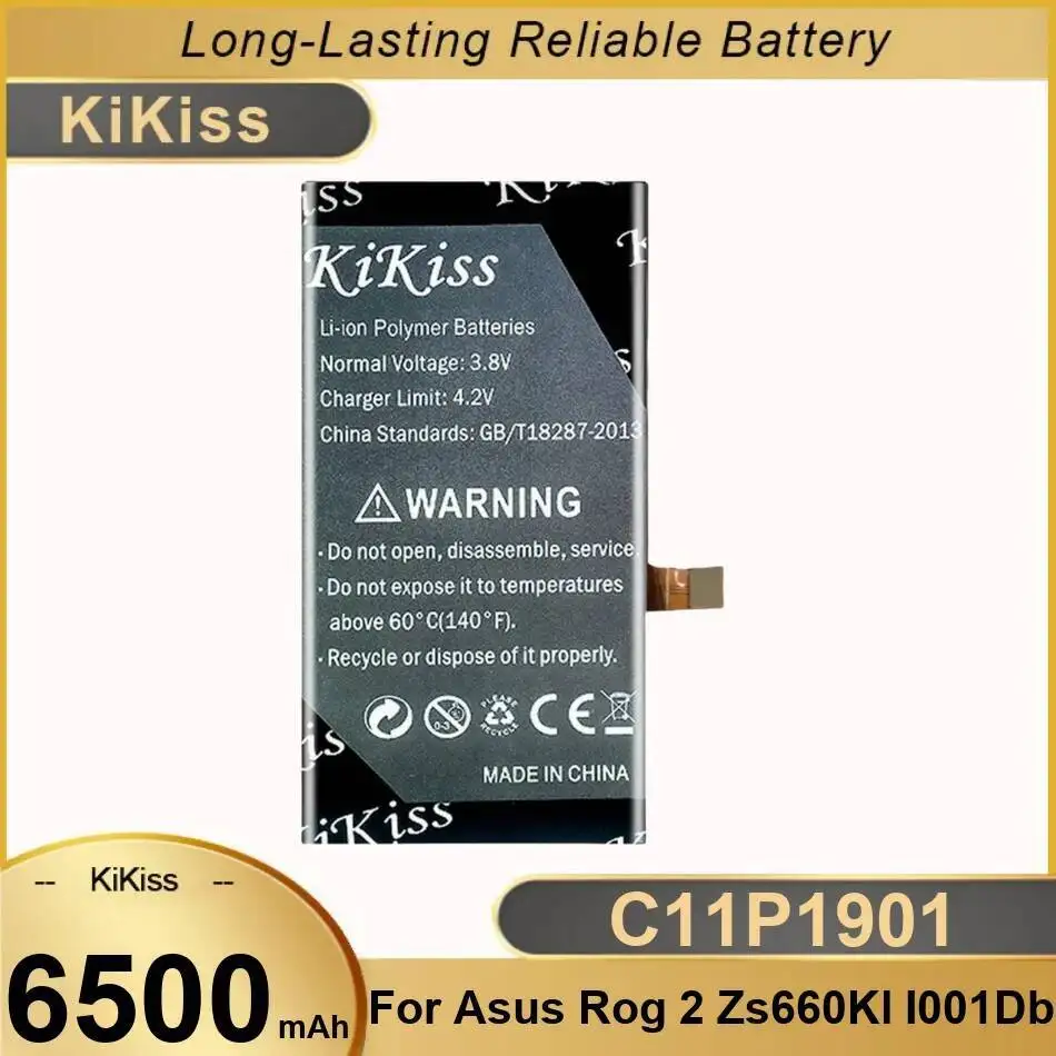 Игровой аккумулятор для мобильного телефона Asus Rog 2 ZS660KL I001DB 6500 мАч C11P1901, высокая емкость, надежное питание 
Игровой аккумулятор для мобильного телефона Asus Rog 2 ZS660KL I001DB 6500 мАч C11P1901, высокая емкость, надежное питание