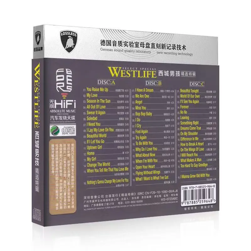 New Pop Westlife Kian Egan Music CD Greatest Hits Album You Raise Me Up 3pcs Music Record Walkman Car Soundtracks Box
New Pop Westlife Kian Egan Music CD Greatest Hits Album You Raise Me Up 3pcs Music Record Walkman Car Soundtracks Box