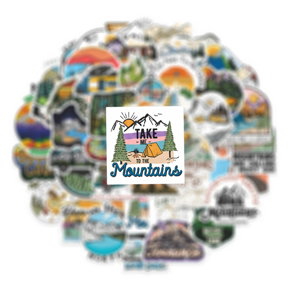 10/30/50/100pcs Outdoor Travel Camping Stickers Forest Hiking Adventure Decals Skateboard Phone Funny Cartoon Sticker Wholesale
10/30/50/100pcs Outdoor Travel Camping Stickers Forest Hiking Adventure Decals Skateboard Phone Funny Cartoon Sticker Wholesale