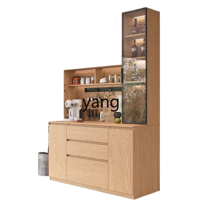 LMM all solid wood oak living room home walnut glass cupboard integrated high cabinet against the wall
LMM all solid wood oak living room home walnut glass cupboard integrated high cabinet against the wall