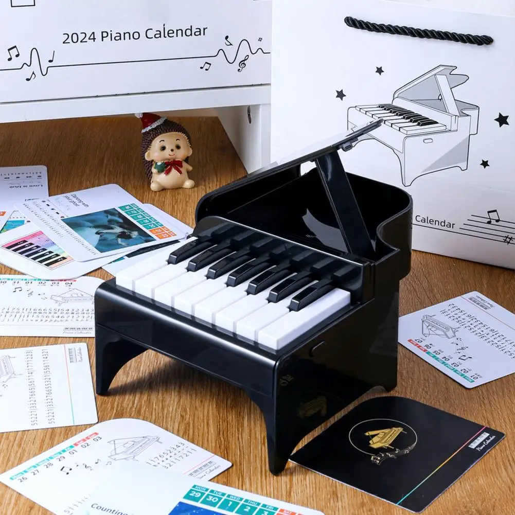Mini Piano Calendar Musical 3d Piano Calendar with 52 Music Scores Usb Rechargeable Musical Scale Sticker Desktop for 2024
Mini Piano Calendar Musical 3d Piano Calendar with 52 Music Scores Usb Rechargeable Musical Scale Sticker Desktop for 2024