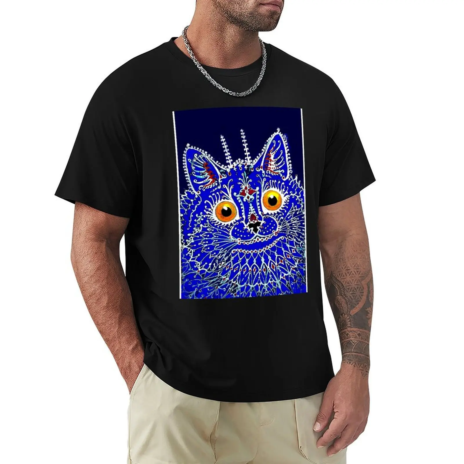 GOTHIC CAT : Vintage Louis Wain Abstract decorative psychedelic print T-Shirt Art Pattern Printed Casual Top
GOTHIC CAT : Vintage Louis Wain Abstract decorative psychedelic print T-Shirt Art Pattern Printed Casual Top