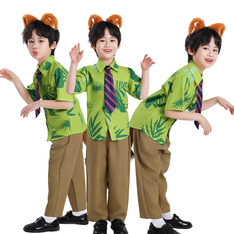 Movie Zoo2 Nickk Fox Cosplay Costume Disguise for Boy Clothing Stage Performace Outfits Roleplay Carnival Halloween Party Suit
Movie Zoo2 Nickk Fox Cosplay Costume Disguise for Boy Clothing Stage Performace Outfits Roleplay Carnival Halloween Party Suit