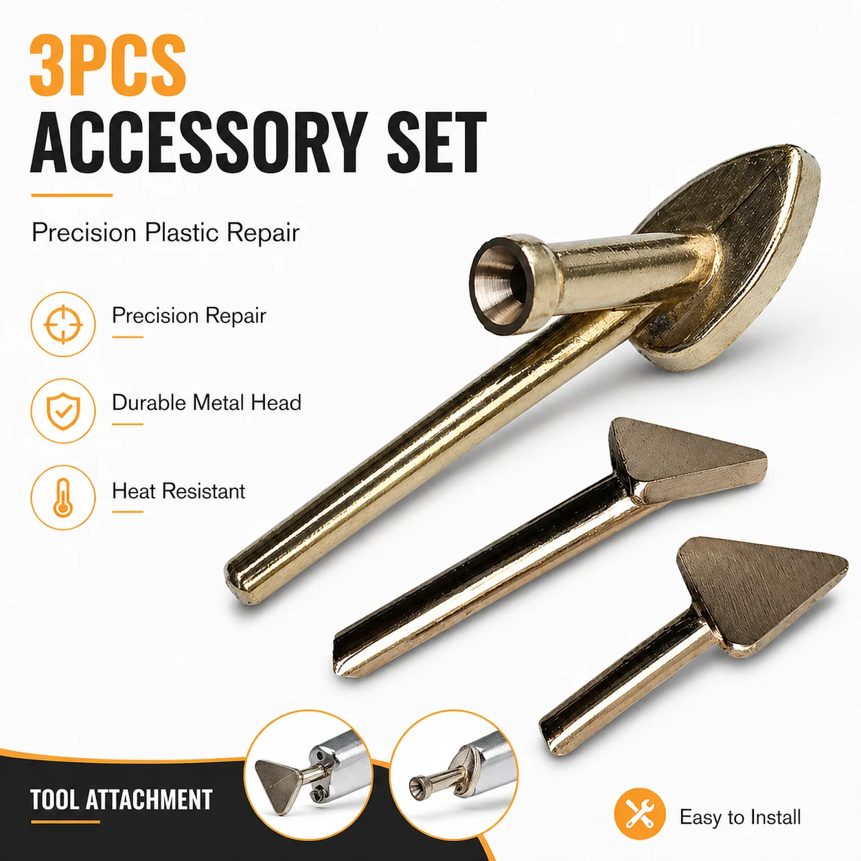 3PCS Plastic Welding Tips, Electric Soldering Iron Replacement Nozzles, for Plastic Repair, Durable Heating Tools
3PCS Plastic Welding Tips, Electric Soldering Iron Replacement Nozzles, for Plastic Repair, Durable Heating Tools