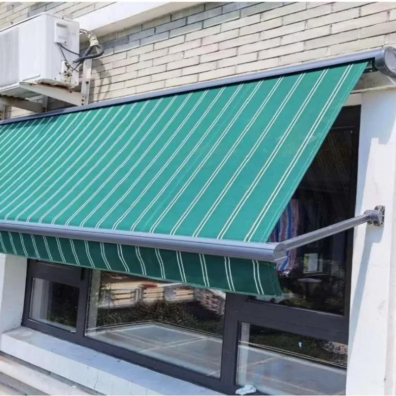 Store window electric hand crank retractable awning
Store window electric hand crank retractable awning
