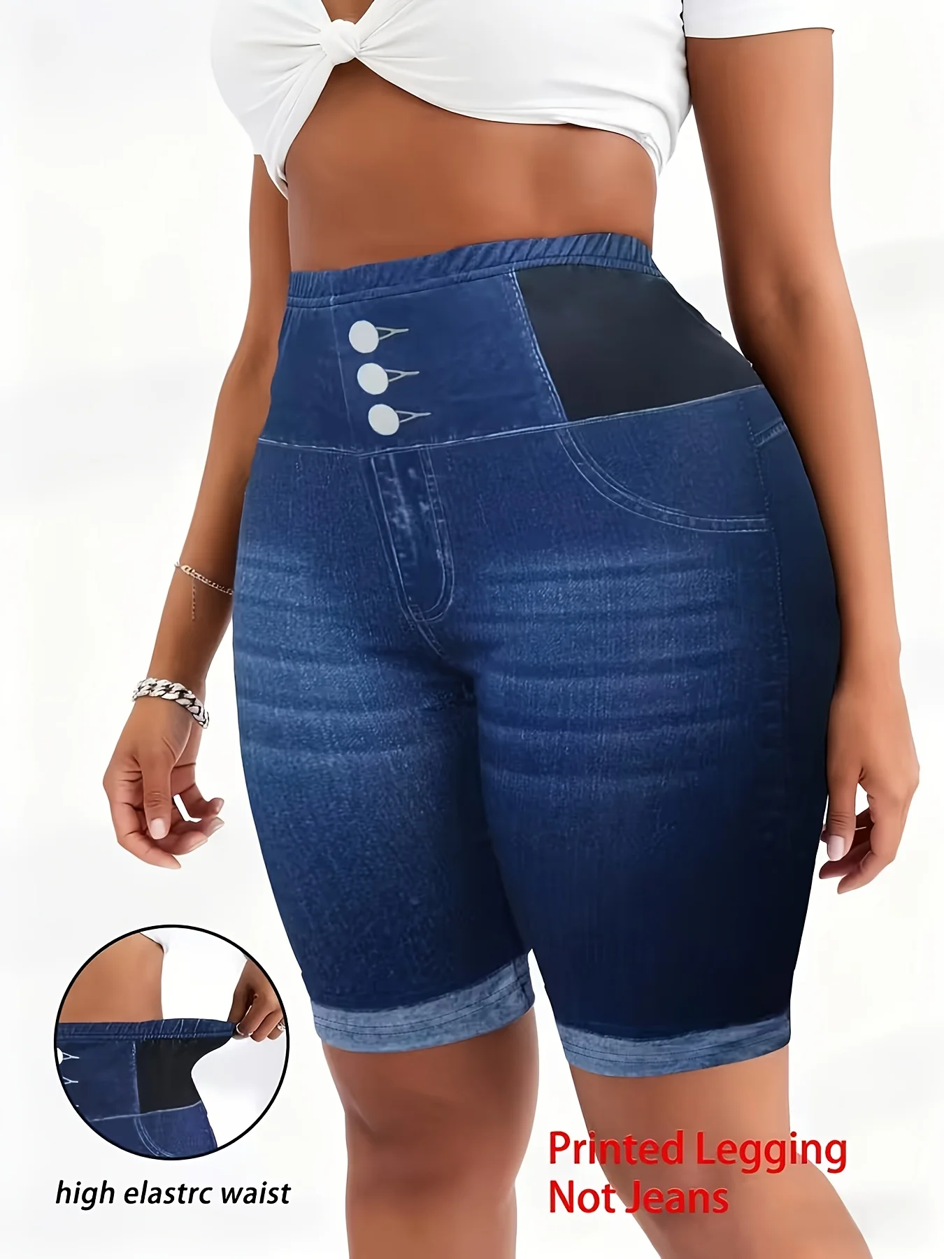 Printed leggings, non-denim fabric-2026 Spring and Summer Hit Non-Denim Slim-Fit Base Layer Shorts
Printed leggings, non-denim fabric-2026 Spring and Summer Hit Non-Denim Slim-Fit Base Layer Shorts