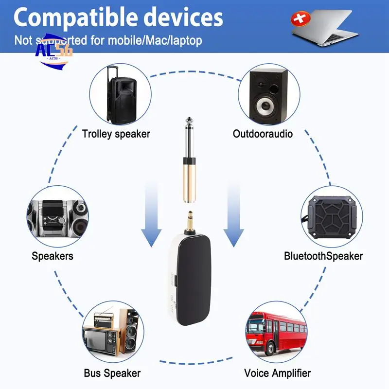 AC56-New 2 In 1 Handheld UHF Wireless Microphone Professional Head-Wear Mic Volume Amplifier For Speech Teaching
AC56-New 2 In 1 Handheld UHF Wireless Microphone Professional Head-Wear Mic Volume Amplifier For Speech Teaching