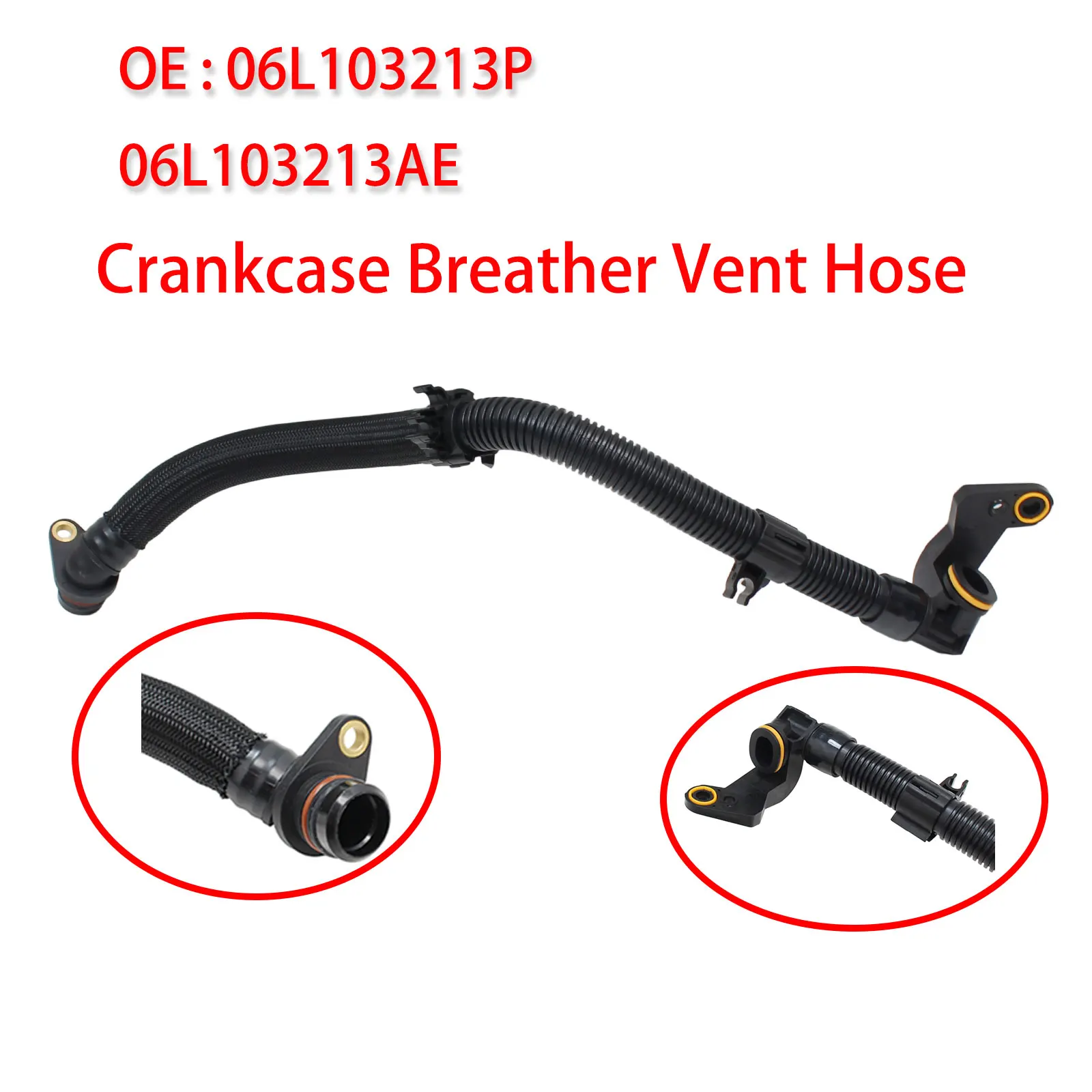Crankcase Breather Vent Hose 06L103213P 06L103213AE For Audi For VW A4 A5 A6 A7 A8 Q5 Q7 Touareg 1.8T 2.0T GAS DEMB CVKC CVLA
Crankcase Breather Vent Hose 06L103213P 06L103213AE For Audi For VW A4 A5 A6 A7 A8 Q5 Q7 Touareg 1.8T 2.0T GAS DEMB CVKC CVLA