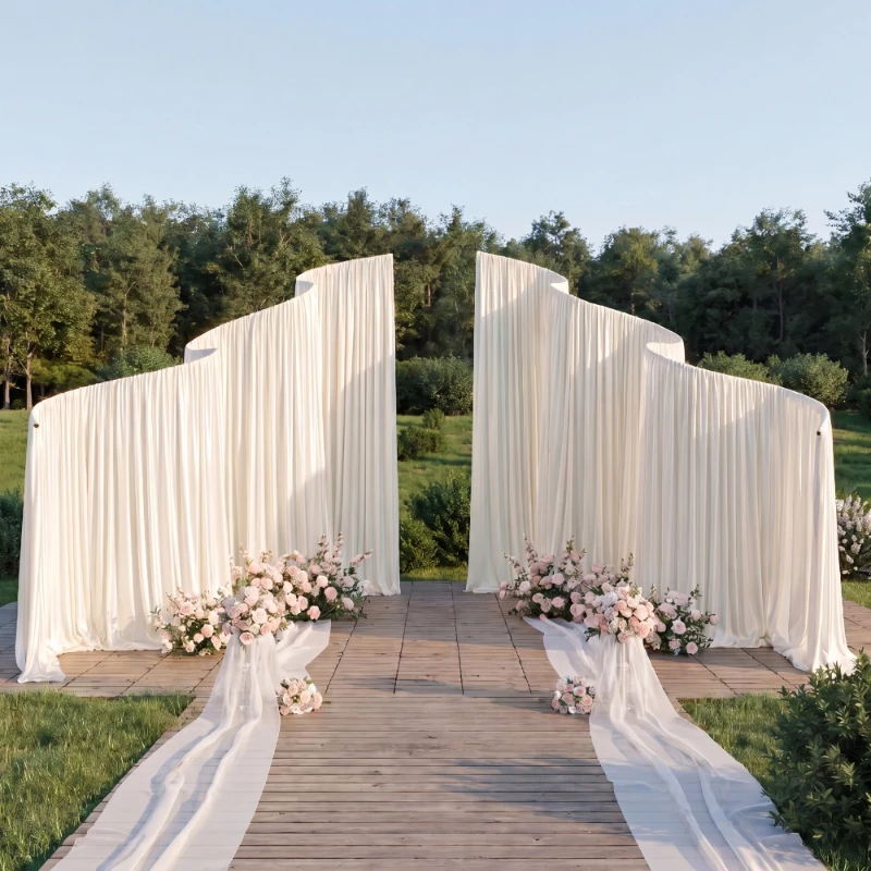 Luxury Wave Shape Iron Large Arch 327x300 Cm For Outdoor Party Event Decoration Wedding Backdrop Stand Props
Luxury Wave Shape Iron Large Arch 327x300 Cm For Outdoor Party Event Decoration Wedding Backdrop Stand Props
