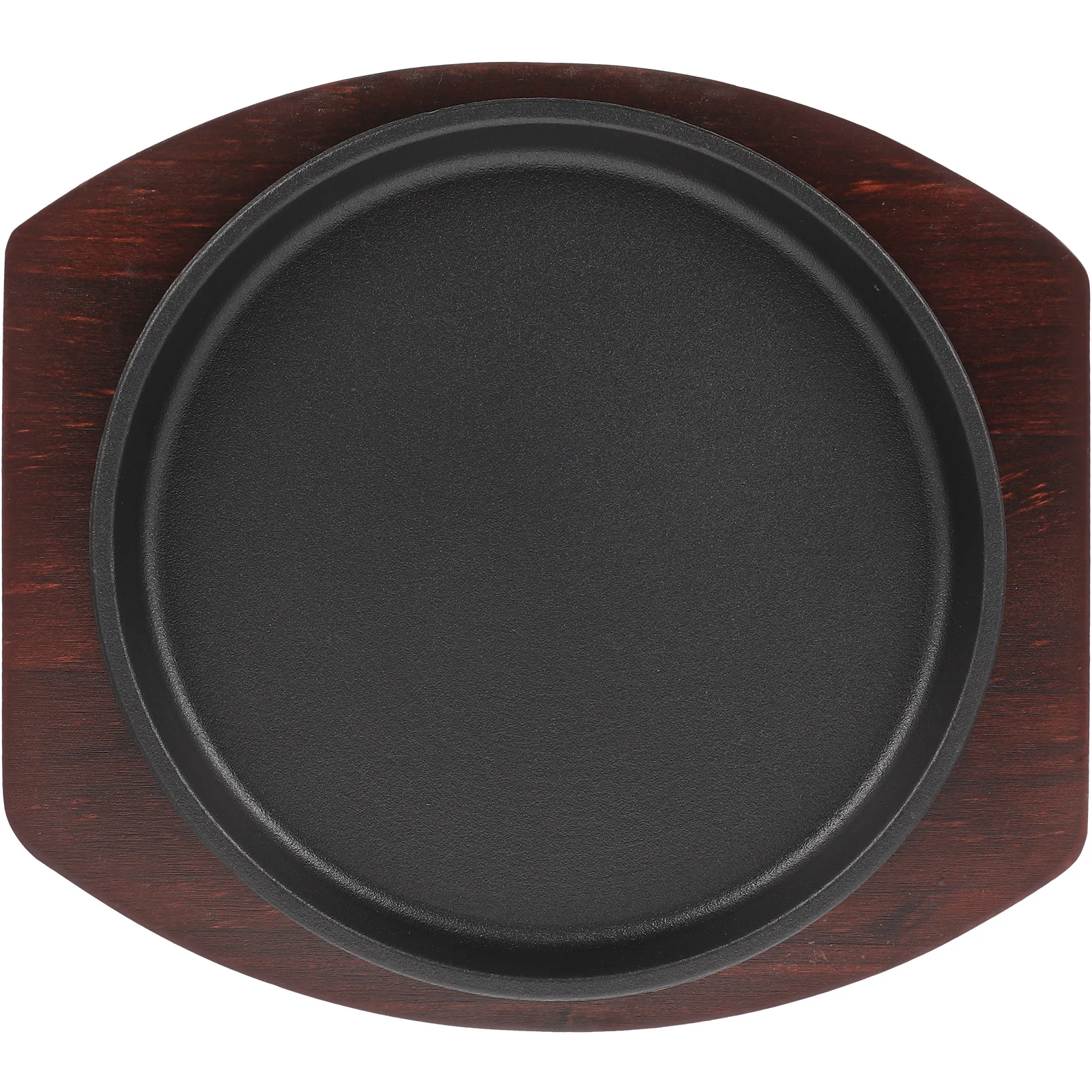 1Set Thick Cast Iron Steak Plate Round Serving Dish Premium Wood Tray Kitchen Essentials Grill Pan Round Steak Plate 
1Set Thick Cast Iron Steak Plate Round Serving Dish Premium Wood Tray Kitchen Essentials Grill Pan Round Steak Plate