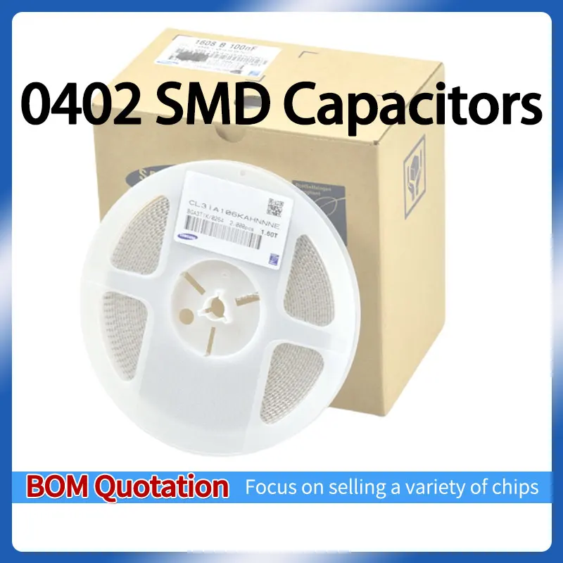 0402 SMD capacitance 100Pcs 10000Pcs 470nF 1uF 2.2uF 4.7uF 10uF 22uF 100uF 1.5uF 3.3uF 15uF
0402 SMD capacitance 100Pcs 10000Pcs 470nF 1uF 2.2uF 4.7uF 10uF 22uF 100uF 1.5uF 3.3uF 15uF
