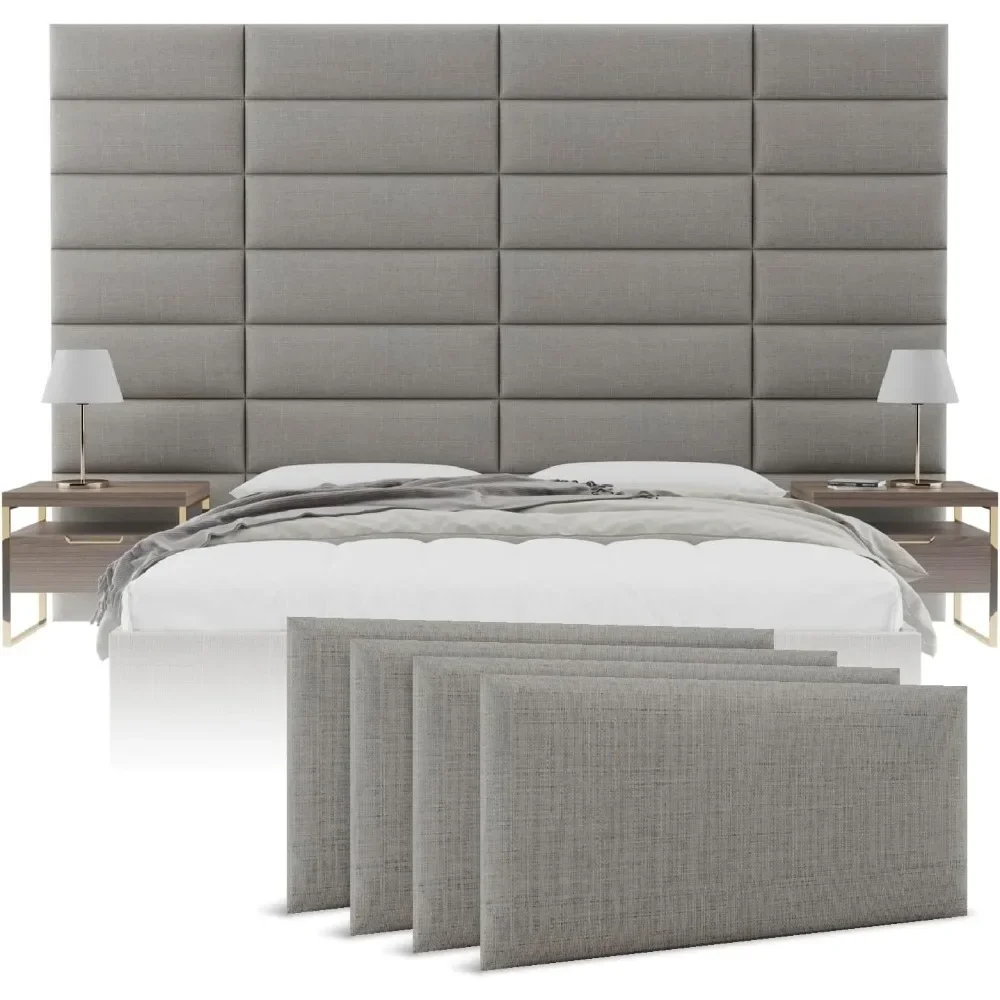 Upholstered Wall Panels - Queen/Full Size Wall Mounted Headboards - Set of 4 Panels
Upholstered Wall Panels - Queen/Full Size Wall Mounted Headboards - Set of 4 Panels