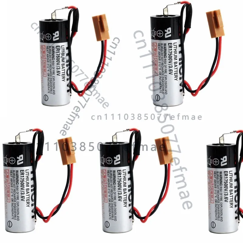 5 Pack ER17500V 3.6V for TOSHIBA PLC Battery Li-Battery with brown plug
5 Pack ER17500V 3.6V for TOSHIBA PLC Battery Li-Battery with brown plug