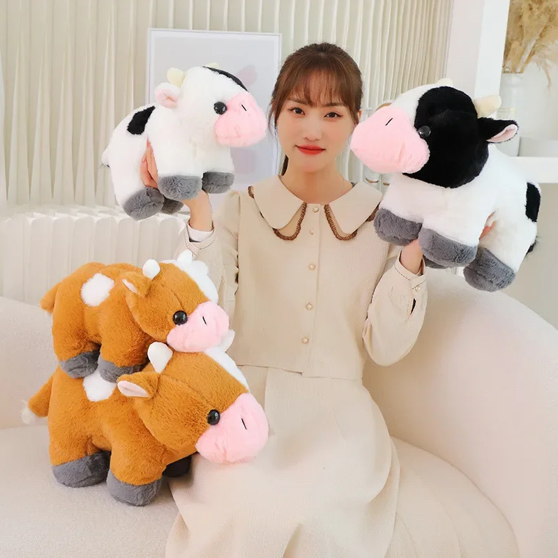 Plush Cow Doll Cute Soft Stuffed Animal Pillow Adorable Cartoon Plush Toys Plushies for Kids Brithday Christmas Gifts
Plush Cow Doll Cute Soft Stuffed Animal Pillow Adorable Cartoon Plush Toys Plushies for Kids Brithday Christmas Gifts