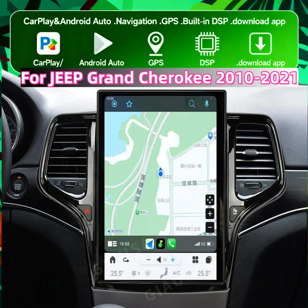 14.4 Inch Android 8+128GB For JEEP Grand Cherokee 2010-2021 Car GPS Navigation CarPlay Multimedia Player Radio Tape Headunit
14.4 Inch Android 8+128GB For JEEP Grand Cherokee 2010-2021 Car GPS Navigation CarPlay Multimedia Player Radio Tape Headunit