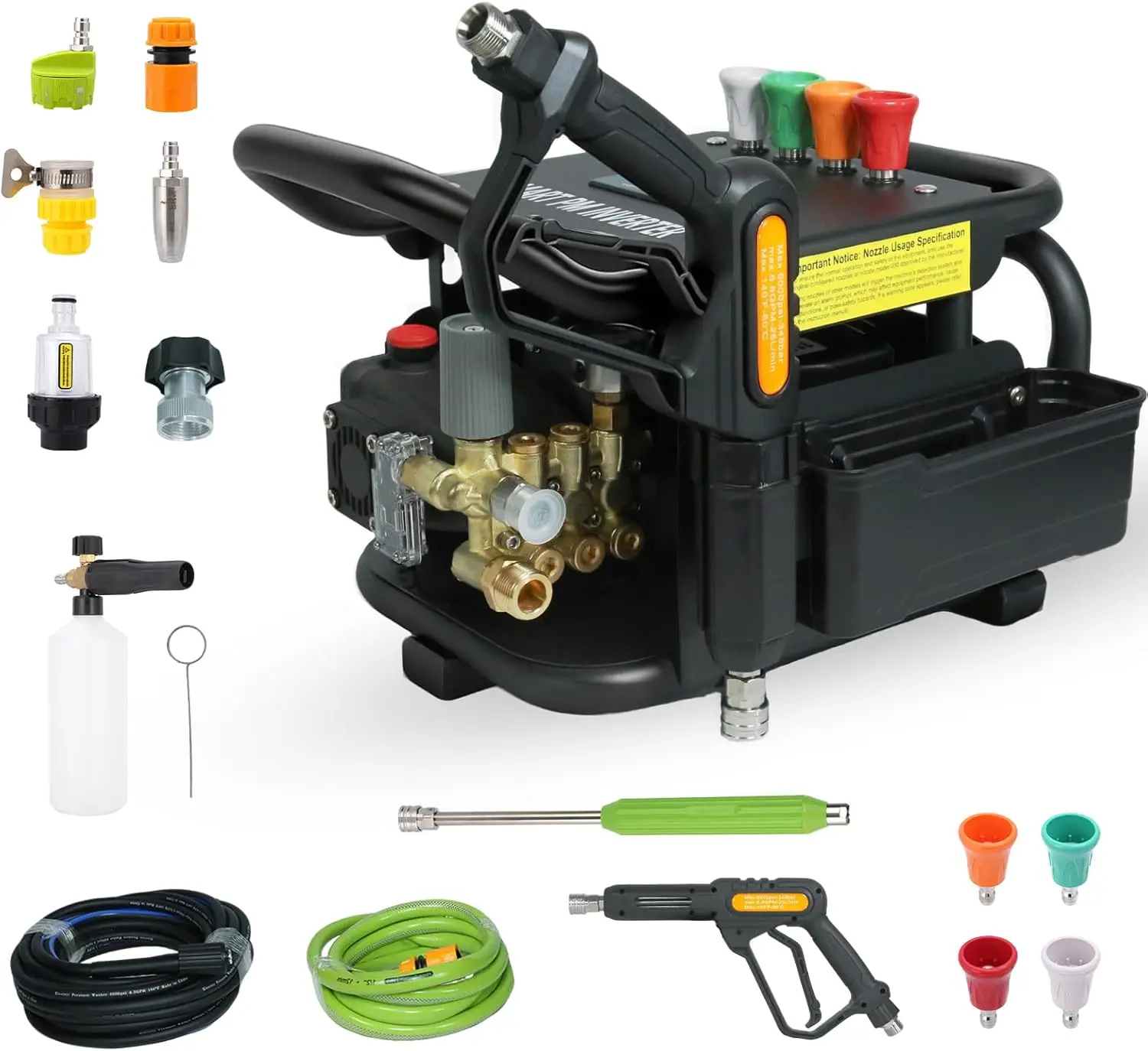 Commercial Electric Pressure Washer–PM Inverter 3HP Motor,Horizontal Triplex Pump,Power Washer with
Commercial Electric Pressure Washer–PM Inverter 3HP Motor,Horizontal Triplex Pump,Power Washer with
