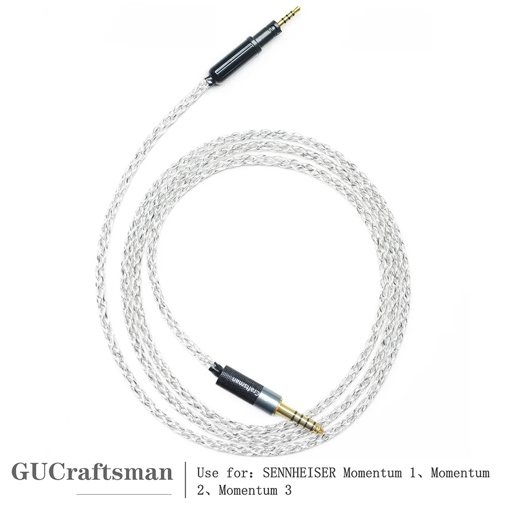 GUCraftsman 5N OFC Silver Plated Graphene Headphone Cable for SENNHEISER Momentum 1、Momentum 2、Momentum 3
GUCraftsman 5N OFC Silver Plated Graphene Headphone Cable for SENNHEISER Momentum 1、Momentum 2、Momentum 3