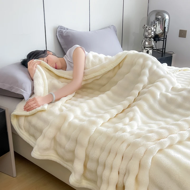 Fluffy Warm Thickened Throw Blanket Cozy Milk Velvet Bed Cover Super Comfortable Solid Color Nap Summer Quilt Grey 150*200cm
Fluffy Warm Thickened Throw Blanket Cozy Milk Velvet Bed Cover Super Comfortable Solid Color Nap Summer Quilt Grey 150*200cm