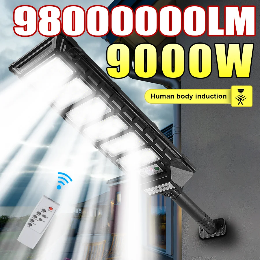 98000000LM New Upgrade Solar Lights Outdoor 9000W LED Motion Sensor Solar Wall Lamp Super Bright Garden Yard Street Lantern
98000000LM New Upgrade Solar Lights Outdoor 9000W LED Motion Sensor Solar Wall Lamp Super Bright Garden Yard Street Lantern