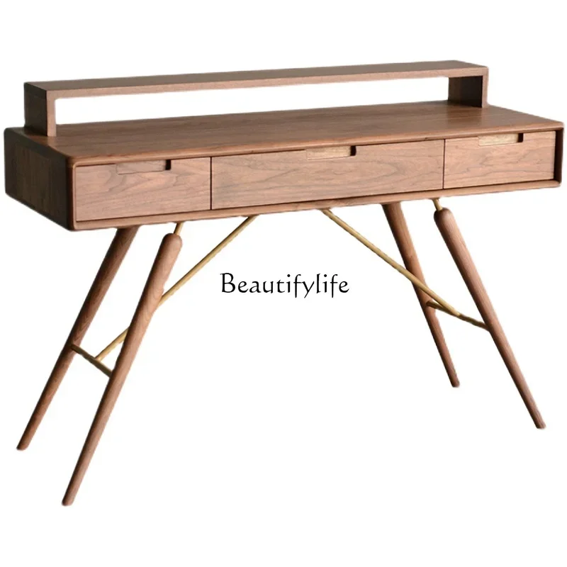LD33Nordic solid wood dresser simple Japanese makeup table desk black walnut
LD33Nordic solid wood dresser simple Japanese makeup table desk black walnut