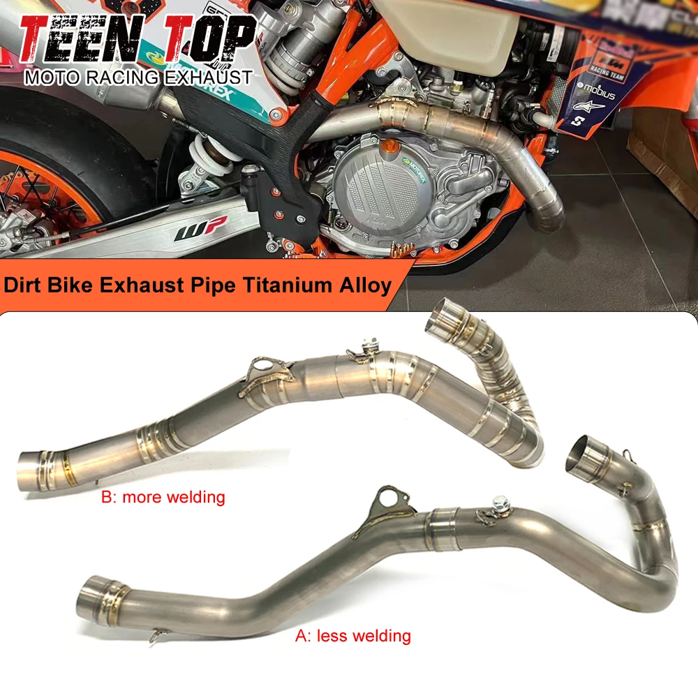 Dirt Bike Front Link Pipe For KTM 450/500 EXC-F 500 XCF-W Exhaust Connection Pipe Titanium Alloy Motor Bike 450 exc-f 2020-2023
Dirt Bike Front Link Pipe For KTM 450/500 EXC-F 500 XCF-W Exhaust Connection Pipe Titanium Alloy Motor Bike 450 exc-f 2020-2023