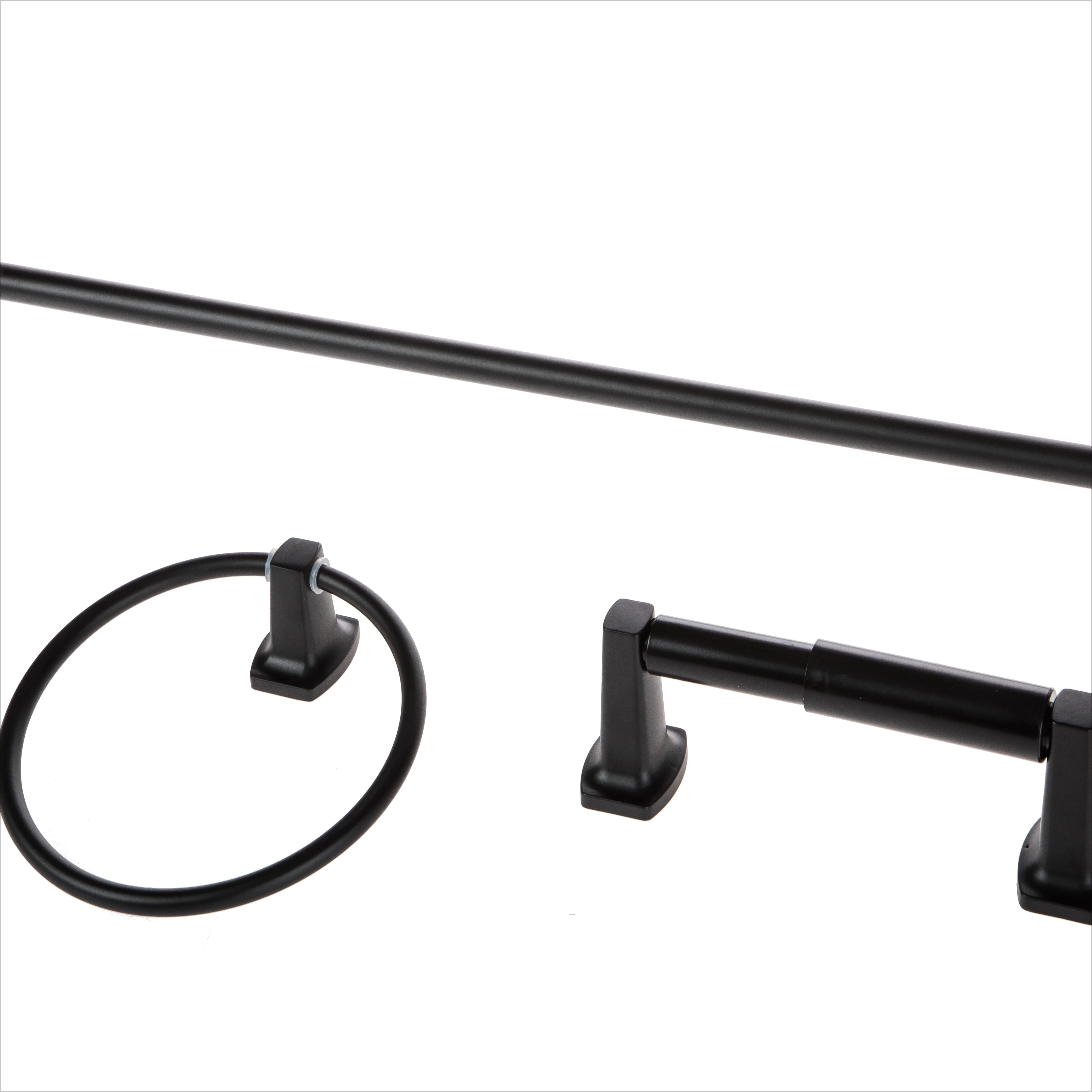 Квадратный стиль, настенный стальной держатель для полотенец, набор фурнитуры для ванной, матовый черный, аксессуары для ванной комнаты
Квадратный стиль, настенный стальной держатель для полотенец, набор фурнитуры для ванной, матовый черный, аксессуары для ванной комнаты