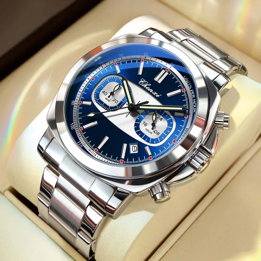 CHENXI Men's Multifunction Watch Fashionable Sports Quartz Watch Luminous Chronograph Men's Wristwatch relojes para hombres
CHENXI Men's Multifunction Watch Fashionable Sports Quartz Watch Luminous Chronograph Men's Wristwatch relojes para hombres
