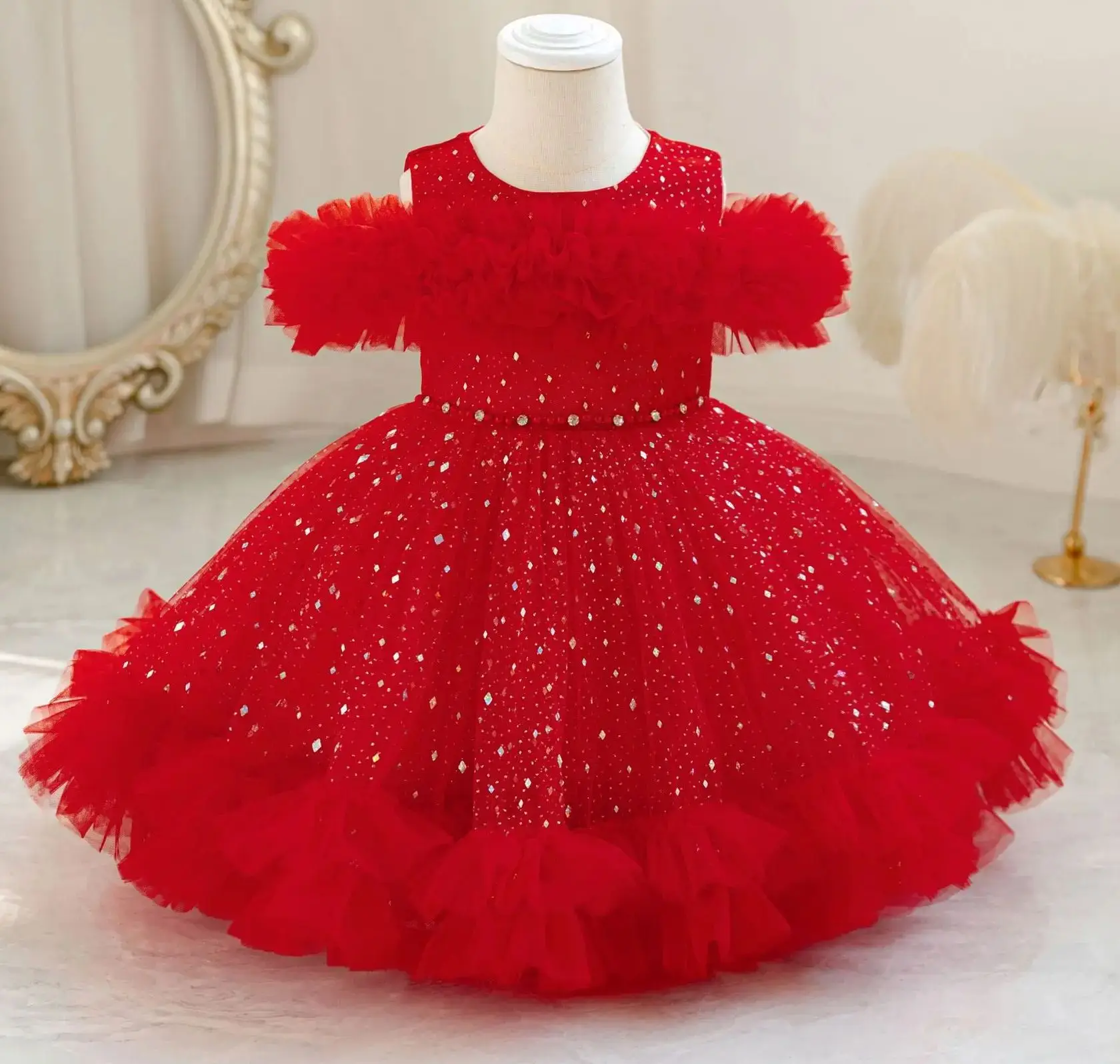 Baby Girl Party Dress Shinning Kid Girls' Princess Dresses Tutu Child Clothing Blingbling Ball Gown
Baby Girl Party Dress Shinning Kid Girls' Princess Dresses Tutu Child Clothing Blingbling Ball Gown