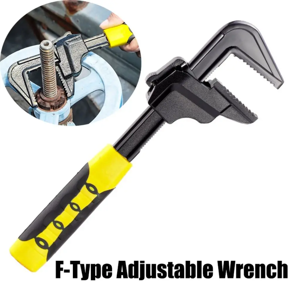 Chrome Vanadium Steel F-Type Adjustable Wrench Non-slip Multifunctional Sink Wrench Right Angle Bathroom Accessories
Chrome Vanadium Steel F-Type Adjustable Wrench Non-slip Multifunctional Sink Wrench Right Angle Bathroom Accessories