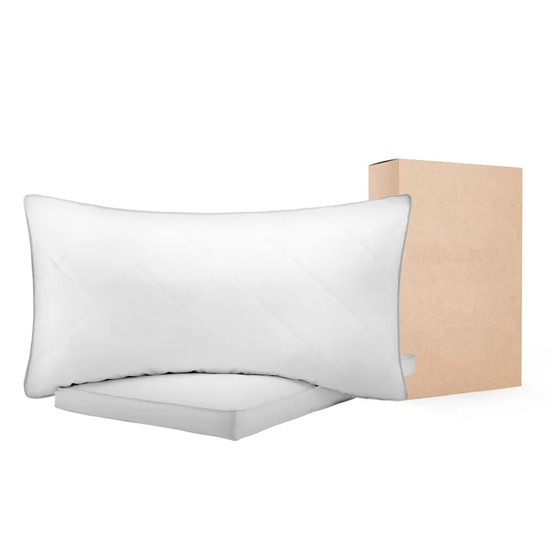 King Size Luxury Pillows Set of 2, Down Alternative Filling, Supportive & Fluffy for All Sleep Positions, White
King Size Luxury Pillows Set of 2, Down Alternative Filling, Supportive & Fluffy for All Sleep Positions, White