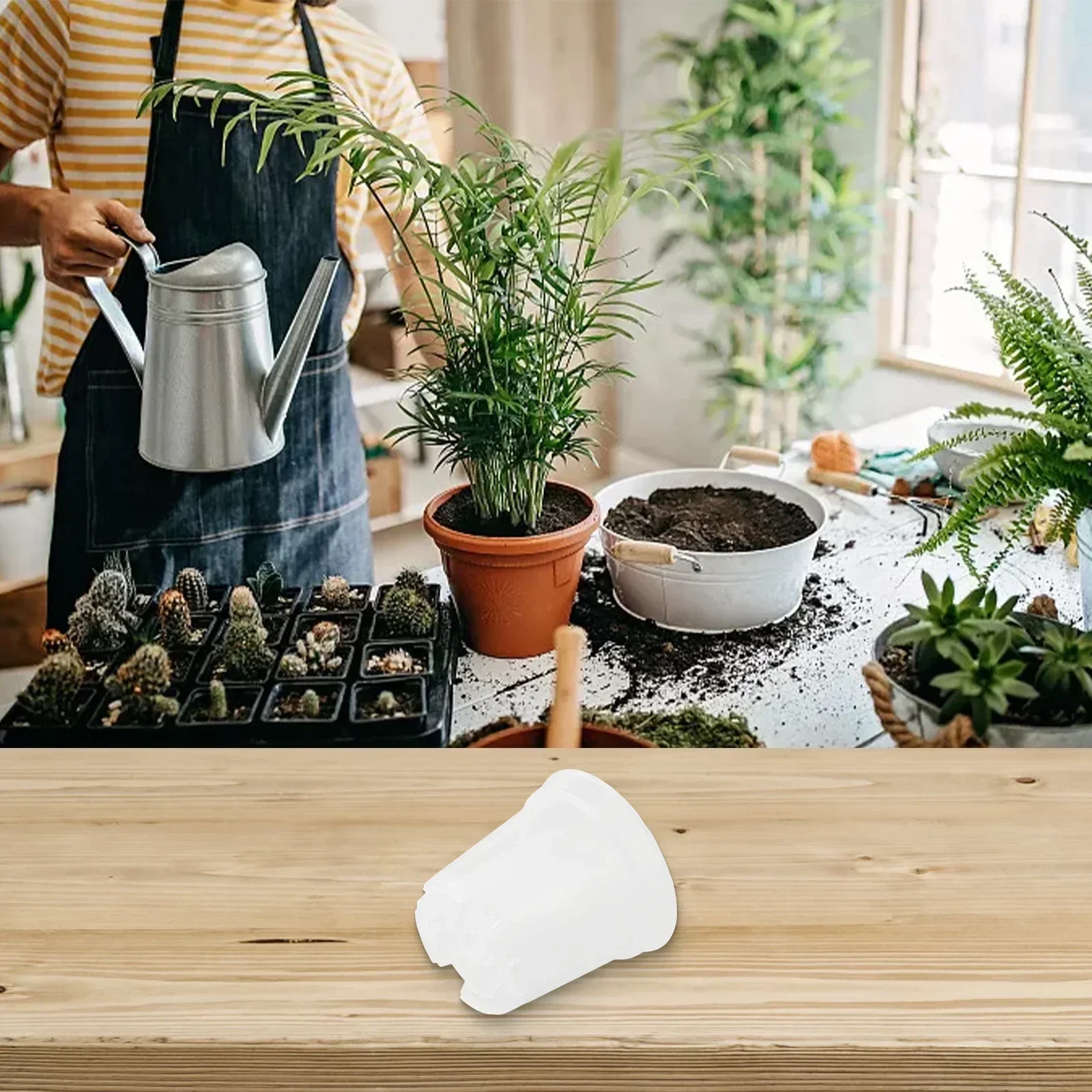 Plastic Flower Pots Breathable Transplant Pots Garden Home Gardening Transparent Design Versatile Applications
Plastic Flower Pots Breathable Transplant Pots Garden Home Gardening Transparent Design Versatile Applications