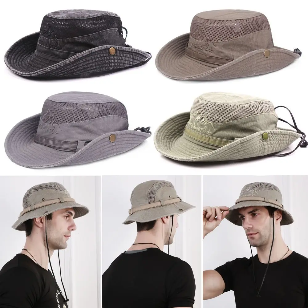 Breathable Men & Women Wide Brim Fishing Cap Sun Protection Hat Bucket Hat Jungle Hat
Breathable Men & Women Wide Brim Fishing Cap Sun Protection Hat Bucket Hat Jungle Hat