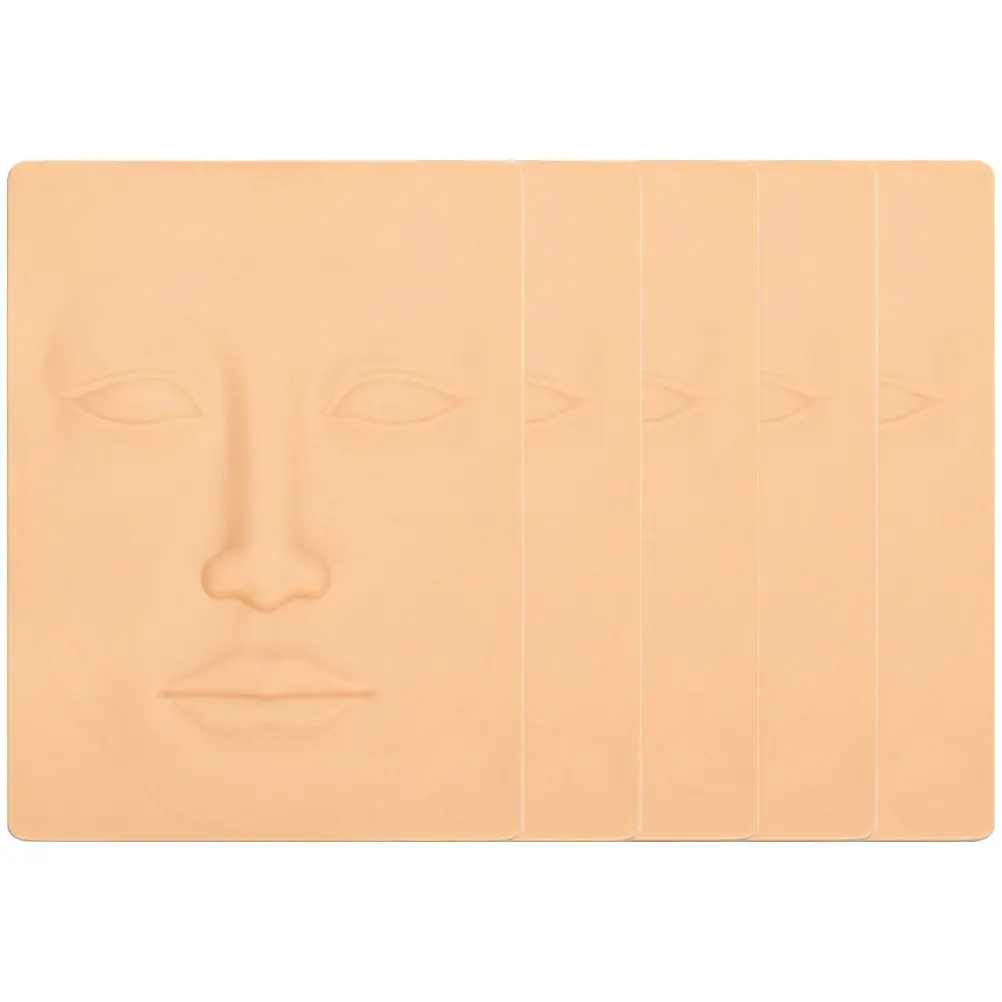 5Pcs Face Skin Silicone Tattooing Practice Skin Mannequin Face Mold Smooth Realistic Surface for Eyebrow Lip Eyeliner Training
5Pcs Face Skin Silicone Tattooing Practice Skin Mannequin Face Mold Smooth Realistic Surface for Eyebrow Lip Eyeliner Training