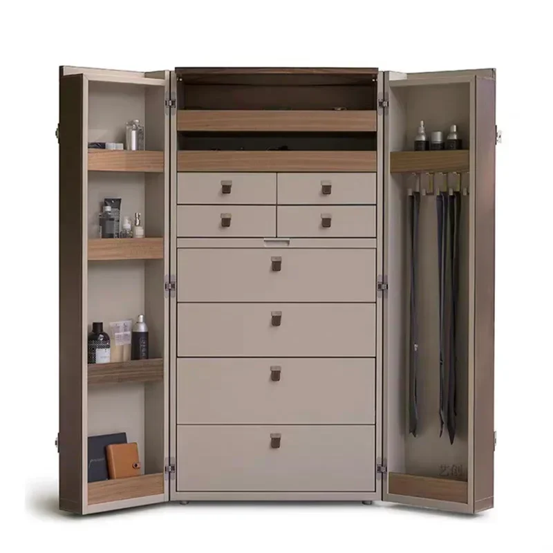 Italian light luxury leather solid wood dresser designer modern villa lux ury bedroom high-end jewe lry cab inet
Italian light luxury leather solid wood dresser designer modern villa lux ury bedroom high-end jewe lry cab inet