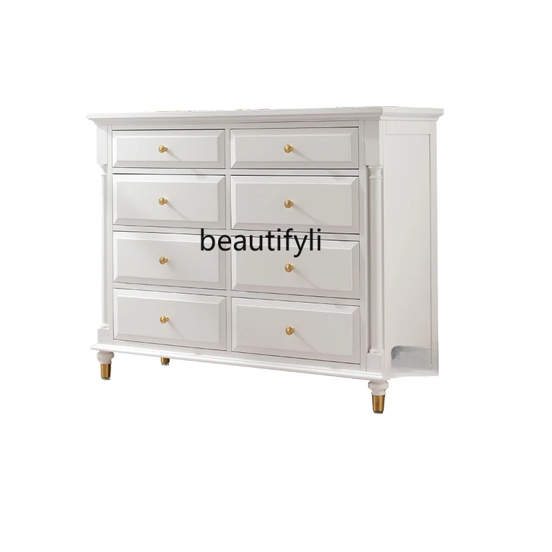Light Luxury Eight Spares Cabinet Bedroom American-Style Solid Wood Drawer Hallway Locker
Light Luxury Eight Spares Cabinet Bedroom American-Style Solid Wood Drawer Hallway Locker