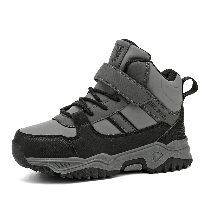 Kids Sneakers High Top Boys Sports Shoes Leather Outdoor Hiking Shoes for Children Casual Anti Slip Mountain Climbing Shoes 
Kids Sneakers High Top Boys Sports Shoes Leather Outdoor Hiking Shoes for Children Casual Anti Slip Mountain Climbing Shoes