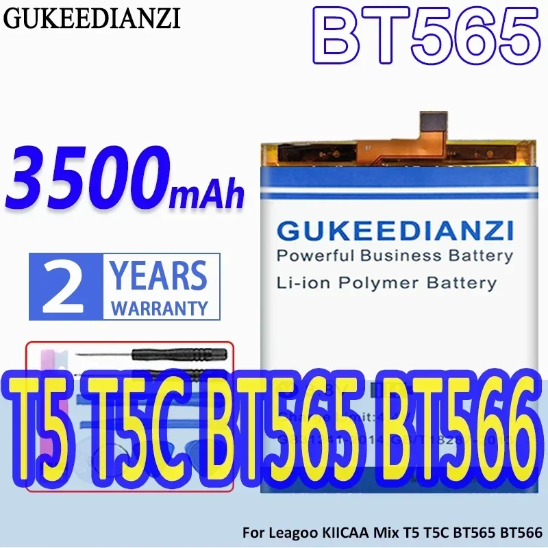 High Capacity GUKEEDIANZI Battery 3500mAh For Leagoo KIICAA Mix T5 T5C BT565 BT566 Mobile Phone Batteries
High Capacity GUKEEDIANZI Battery 3500mAh For Leagoo KIICAA Mix T5 T5C BT565 BT566 Mobile Phone Batteries