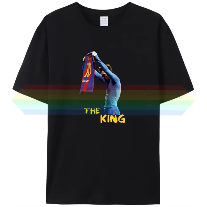 TWEBrand New Men's Cotton T-Shirt Number 10 THE KING Sports Goat Messi Gift Fun Women's Casual Sports T-Shirt
TWEBrand New Men's Cotton T-Shirt Number 10 THE KING Sports Goat Messi Gift Fun Women's Casual Sports T-Shirt