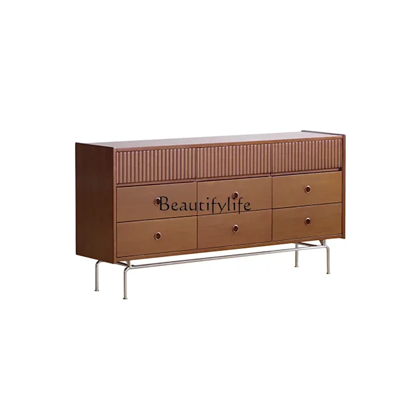 FG10Nordic solid wood nine-chest cabinet retro storage small apartment living room bedroom entrance storage cabinet
FG10Nordic solid wood nine-chest cabinet retro storage small apartment living room bedroom entrance storage cabinet