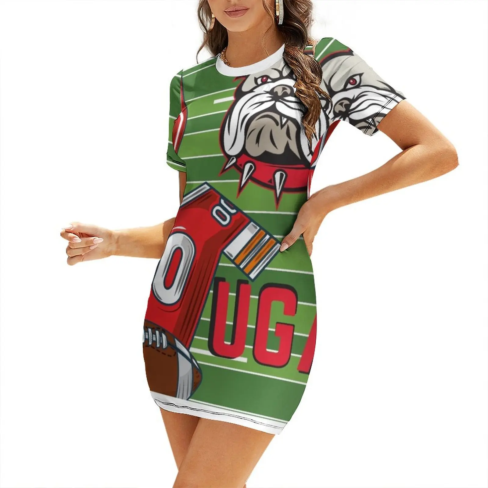 Uga National Championship Short-Sleeved Dress dress korean style luxury dresses
Uga National Championship Short-Sleeved Dress dress korean style luxury dresses