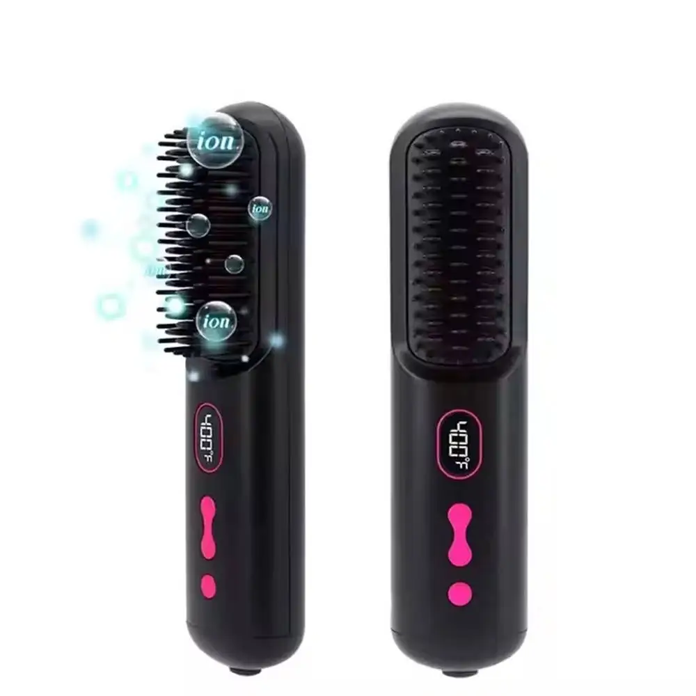 USB Charging Hair Straight Tool Portable Wireless Negative Ion Hair Straightener Comb
USB Charging Hair Straight Tool Portable Wireless Negative Ion Hair Straightener Comb