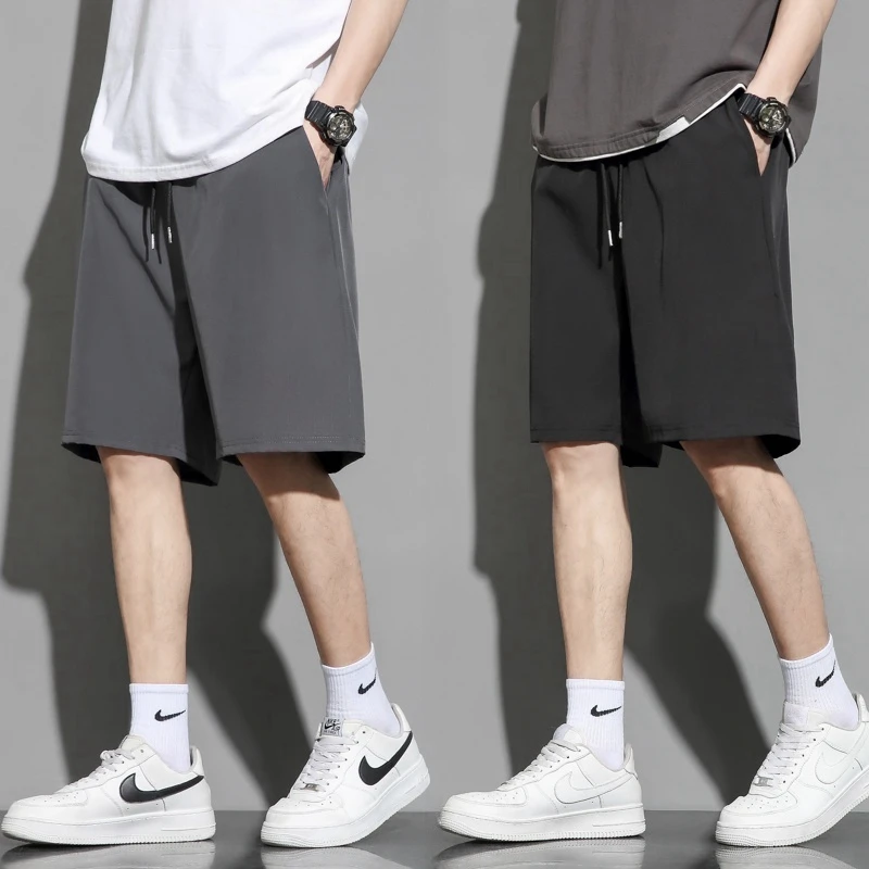 Ice Silk Thin Men's Sport Shorts Summer Quick Dry Casual Beach Five-Point Pants Elastic Waist Youthful Straight Leg Pure Color
Ice Silk Thin Men's Sport Shorts Summer Quick Dry Casual Beach Five-Point Pants Elastic Waist Youthful Straight Leg Pure Color
