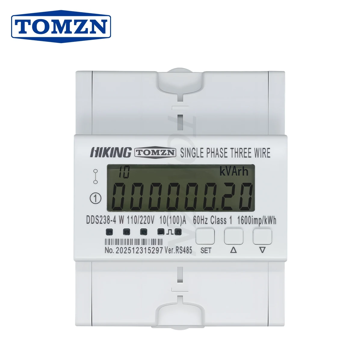 DDS238-4 W L1/L2 FM2S 110V+110V 100A Bi-directional Active Energy Measure RS485 FM2S Phase Voltage Frequency 50/60Hz TOMZN
DDS238-4 W L1/L2 FM2S 110V+110V 100A Bi-directional Active Energy Measure RS485 FM2S Phase Voltage Frequency 50/60Hz TOMZN